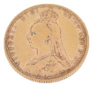 A Victorian fine gold sovereign, dated 1892approx. weight 8.2 gms.Condition: Some overall wear