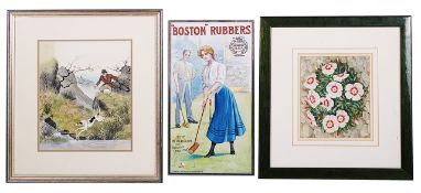 Two original artworks for book dust covers and an advertising watercolour