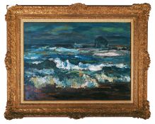 Sir William MacTaggart PPRSA RA FRSE Hon RSW LLD (British, 1903-1981)'The Bass Rock', signed bottom