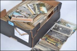 POSTCARDS Box with 1500 overseas vintage standard
