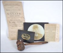 AUCTIONEER EPHEMERA