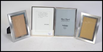 A group of easel back picture frames. Various sizes and designs please see images. 18cms high