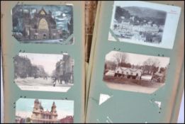 A good early 20th century postcard album to include many local and national topographical views