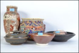 A collection of studio pottery dating from the 197