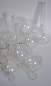 A large collection of Industrial Laboratory equipment glass bottles - apothecary some with