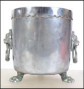 A vintage 20th century silver plated wine cooler b