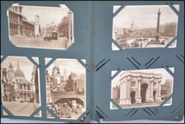 An album of postcards to include London, Royalty, Lime Regis, real photo and other topographical