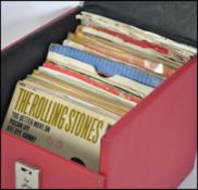 A collection of 45rpm vinyl records dating from the 1960's mainly rock and roll to include Buddy