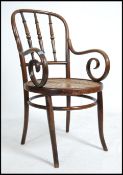 An early 20th century bentwood Thonet revival cafe