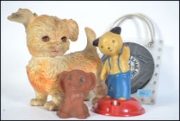 A vintage / retro 20th century shoulder bag designed from 45rpm vinyl records together with a