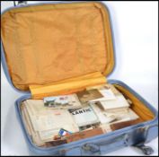 Attic clearance suitcase with old engravings, prin
