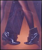 A framed and glazed limited edition 3 / 50 print by Nick Cudworth Titled ' If Shoes Could Talk '