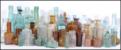 A collection of 19th and 20th century bottles to i