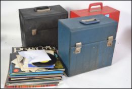 A collection of vinyl long play LP's records withi