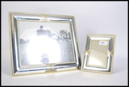 A group of easel back picture frames. Various sizes and designs please see images. 18cms high