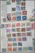 An early 20th century stamp album to include many world examples. Victorian 19th century British,