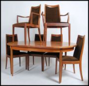 A retro 20th century G plan teak wood extendable d