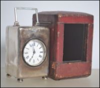 A Victorian silver hallmarked carriage clock by J Batson & Son (Henry John Batson & Albert Edward