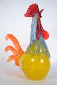 A retro 20th century studio glass Cockerel possibl