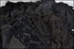 A collection of Victorian / Edwardian mourning clo