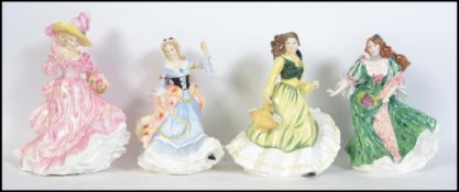 A collection of Royal Doulton figurines to include Ladies of the British Isles Scotland & England