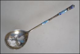 A believed Russian silver ( tested ) and enamel sp