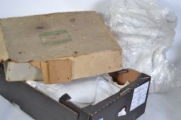 A collection of vintage linens dating from the lat