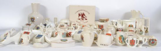 A good collection of various Goss / crested wares to include cheese dishes, plates, vases, jugs,