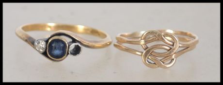 Two 9ct Gold Rings