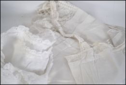 A collection of vintage linens / under garments dating from the early part of the 20th century