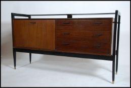 A vintage mid 20th century rosewood sideboard by W