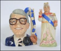 A Kevin Francis ceramics character jug in the form of John Major No 14/500 together a Kevin