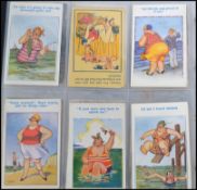 COMIC POSTCARDS. Early to modern collection of 250