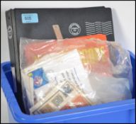 A collection of stamps to include 3 penny reds along with 2 albums, one filled with examples from