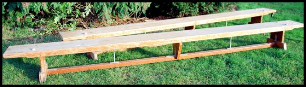 A pair of retro 1970's long school - military gym