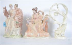 2 Wedgwood large ceramic figurines from ' The Classical Collection ' to include Captivation by Jenny
