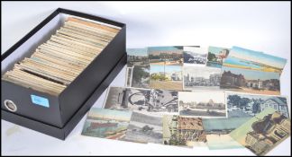 Shoebox of approx 700 vintage world postcards.Most