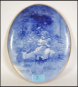 A Doulton Burslem ' Blue Children ' series ware ov