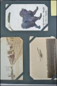 SUPERB Edwardian postcard album with a fabulous co