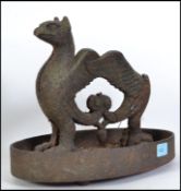 A 19th century Victorian cast iron shoe stop scrap