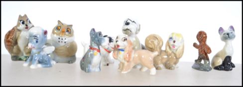 A collection of vintage Wade figurines to include