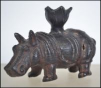 An unusual believed Chinese bronze figurine / cand