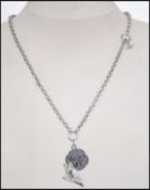 A Vivienne Westwood white metal charm necklace bra