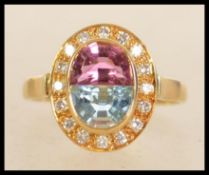 A hallmarked 18ct gold ring