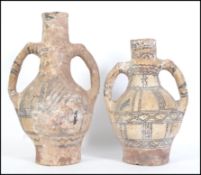 A pair of vintage 20th century rustic Cypriot vase