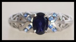 A 9ct White Gold Ring