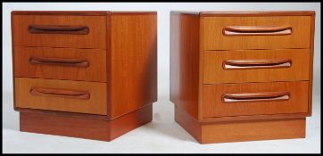 A pair of retro 1970's G-plan teak wood ' Kelso '