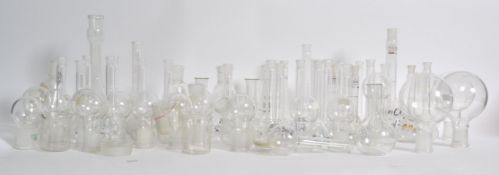 A very large collection of Industrial Laboratory equipment glass bottles - apothecary some with