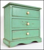 An early 20th century pine painted apprentice piec