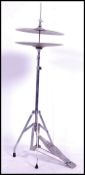 A vintage 20th century Hi - hat / cymbal. Raised o